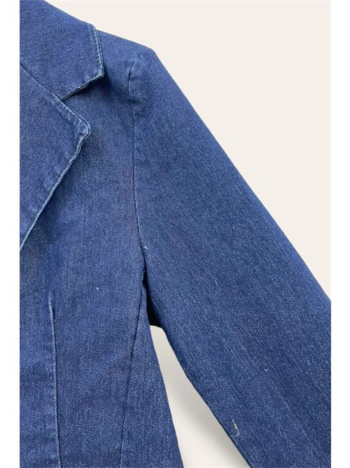 Giacca sciancrata in denim LOVEme | CF-10650-CF-2009/Blu Jeans